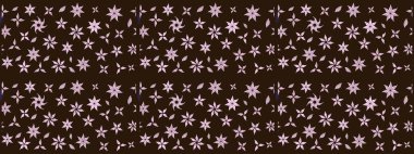 Çiçekler suluboya eskiz deseni. Raster Stili kumaş deseni.