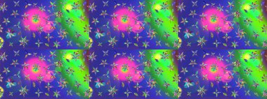 Çizgi çizimi kalıbı. Şirin çiçekler. Raster Moda kumaş deseni.