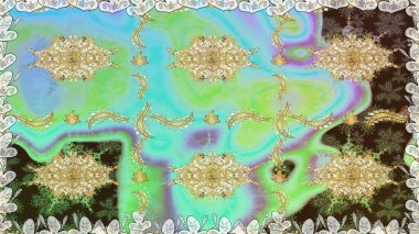 Antika altın tekrarlanabilir duvar kağıdı. Barok tarzında altın çiçekli süs. Damask pürüzsüz yineleme kalıbı. Tarafsız renklerde altın element.