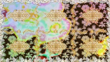 Kusursuz klasik raster nötr ve altın desenli. Klasik klasik klasik arka plan. Geleneksel oryantasyon süsü.