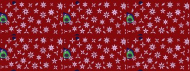 Soyut etnik raster çizim kalıbı. Çiçekler. Vadinin çiçekleri kırmızı renklerde.