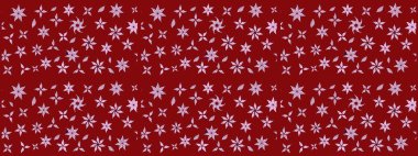 Çiçek ve yapraklı çiçek deseni. Raster illüstrasyonu. Küçük çiçekli şirin desen.