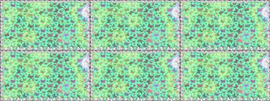 Kelebekli tasarım. Sonsuz. Kusursuz. Raster illüstrasyonu. Çizim, karalama, karalama. Mavi arka planda kelebekler.