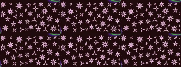 Raster çiçek desenli çiçek deseni, yapraklar, dekoratif elementler, sıçrama, lekeler, el çizimi kontur çizgileri ve Doodle çizim stili, grafik raster çizim çizimi.