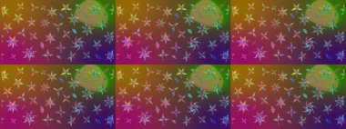 Kahverengi renkli güzel bir tekstil. Raster illüstrasyonu. Suluboya çiçekli çiçek deseni.