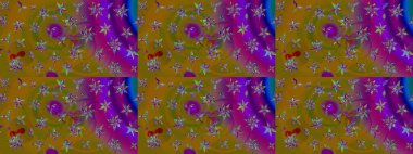 Sabıka fotoğraflarında, bebek kıyafetlerinde, duvar kâğıtlarında, paket kutularında falan kullanılabilir. Zarif, parlak ve eskiz kahverengi çiçek deseni tasarımı.