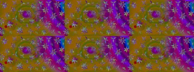 Sabıka fotoğraflarında, bebek kıyafetlerinde, duvar kâğıtlarında, paket kutularında falan kullanılabilir. Zarif, parlak ve eskiz kahverengi çiçek deseni tasarımı.