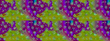 Nazik romantik baskı. Tatil havası. Raster güzel bir çiçek deseni çizmiş. Yeşil renkli çiçekler. Bahar mevsimi.