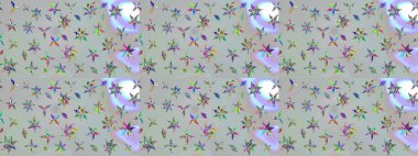 Gri renkli çiçekler. Renkli Bahar Teması eskiz kalıbı. Güzel çiçek deseni. Düz Çiçek Elementleri Tasarımı.