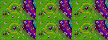 Moda baskısı. Çiçeğin suluboya çizimlerinin mükemmel deseni. Eski model. Suluboya çizim kalıbı. Dekorasyon ve tasarım için güzel bir desen. Raster illüstrasyonu.