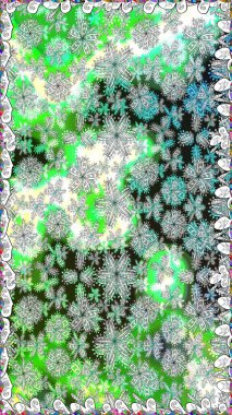 Düz çiçek öğeleri tasarım. Bahar Tema Dikişsiz desen arka plan rengi. Fantezi kumaş deseni. Raster çizimde sorunsuz çiçek desenli.