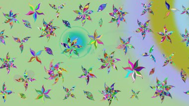 Raster düz çiçek çizim deseni. Tarafsız renklerde çiçekler. Tasarım hediye paketi, tebrik kartları, posterler ve afiş tasarımı.