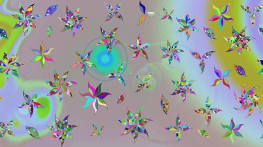 Küçük çiçekte hoş bir çiçek deseni var. Çiçeksel elementlerle süslenmiş zarif raster dokusu. Parlak çiçekli nötr renkler üzerine soyut çizim deseni.