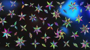 Güzel suluboya yaz çiçekleri deseni..