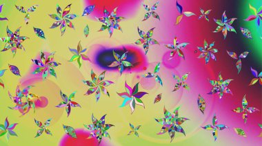 Dekorasyon ve tasarım için güzel bir desen. Moda baskısı. Çiçeğin suluboya çizimlerinin mükemmel deseni. Raster illüstrasyonu. Eski model. Suluboya çizim deseni.