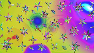 Organik motif arka planı. Çizim kalıbı. Raster illüstrasyonu. Ultraviyole kumaş deseni.