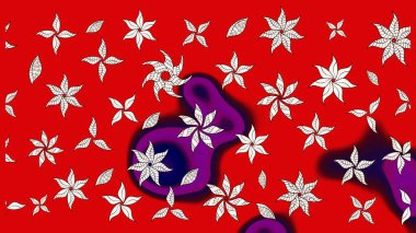 Klasik çiçek desenli. Paketleme, tekstil, duvar kâğıdı için çiçek eskizi. Yumuşak fayans. Raster 'ın taze dokusu. Yumuşak pamuk tasarımı.