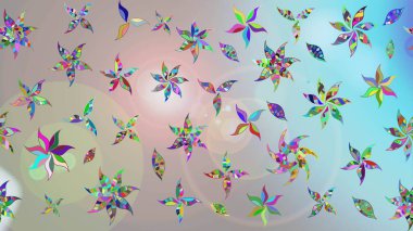 Çiçekler boşta. Eskiz arkaplan modeli. Suluboya, elle çizilmiş. Raster stoku.