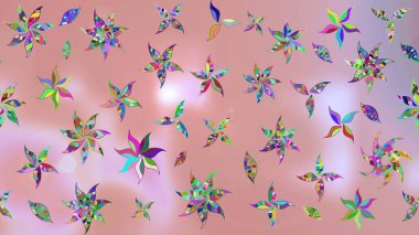 Küçük çiçekteki sevimli çiçek deseni. Tarafsız renklerde çiçekler.