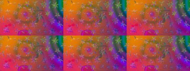 Güzel kumaş deseni. Düz Çiçek Elementleri Tasarımı. Raster çiçekli arka plan. Güzel eskiz şekli. Renkli Yaz Temalı eskiz kalıbı. Yazdır.