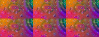 Raster Hip kumaş deseni. Eskiz Vintage Çiçek Deseni.