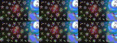 Gri renklerde bahar çiçekleri. Çiçek ve yapraklı karalama şeklinde Raster çiçek deseni. Raster illüstrasyonu.