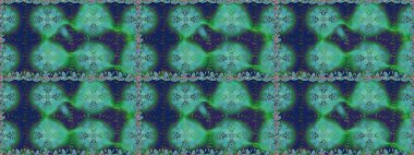 Mavi renklere karalamalar çizen kusursuz çiçek deseni. Raster illüstrasyonu.