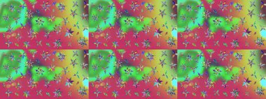 Çiçekli çiçek deseni, suluboya. Raster deseni. Küçük çiçekte güzel bir çiçek deseni..