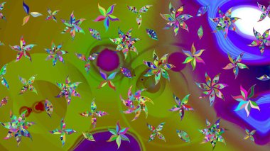 Güzel suluboya çiçekler, parlak resimler ilham verici çiçek desenli eskiz arka planı. Raster..