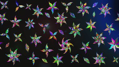 Çiçek. Taslak dekoratif arka plan, çiçek mandala. Raster illüstrasyonu. Gri renklerde.