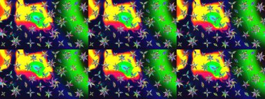 Moda baskıları için zarif bir şablon. Küçük çiçekte güzel bir desen. Küçük renkli çiçekler. Motley illüstrasyonu. Çiçekli bahar çiçekleri.