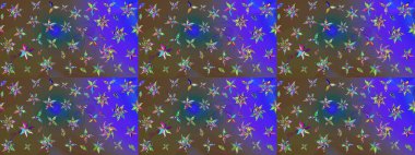 Kahverengi renkli çiçekler. Çiçekli karalama şeklinde Raster çiçek deseni. Yumuşak, yaz çiçekli arka plan.