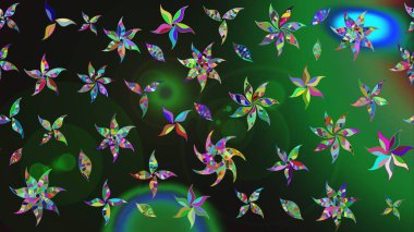 Halk tarzı. Modern çiçek arkaplanı. Moda baskıları için zarif bir şablon. Parlak renkli çiçekleri ve gri yaprakları olan muhteşem bir çiçek deseni..