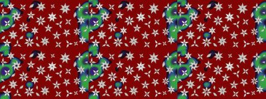 Raster illüstrasyonu. Güzel karalamalı çiçek desenli çizim. Küçük çiçekteki sevimli çiçek deseni. Güzel kumaş deseni.