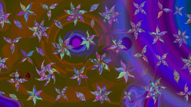 Üst manzara, yumuşak stil. Çiçek kompozisyonu, el boyası, hassas şablon. Kahverengi renkte manzaralı çiçek deseni. Sevgililer günü ve tebrik kartı konsepti için şık bir davet.