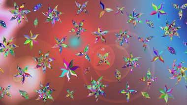 Güzel kumaş deseni. Raster illüstrasyonu. Pembe renklerde. Raster illüstrasyonunda çiçek deseni çizimi.