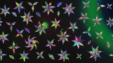 Şirin çiçekli, desenli, gri renkli bir eskiz deseni. Tekstil için suluboya eskiz deseni. El çizimi çiçek çizimi deseni (fayans)).