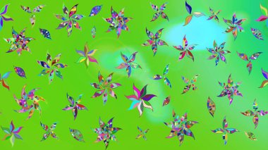 Güzel kumaş deseni. Bahar çiçekleriyle güzel bir çiçek deseni çizmişsin. Raster illüstrasyonu.