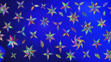 Raster illüstrasyonu. Tekstil veya kitap kapakları, imalat, duvar kağıtları, baskı, hediye paketi ve yapıştırma kitabı için çiçek eskizi geçmişi. Küçük ölçekli çiçeklerdeki basit sevimli desen.