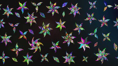 Raster - stok. Eskiz arkaplan modeli. Yapraklı çiçekler ve kır çiçekli papatya çayı..