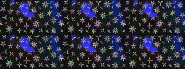 Gri renkli bitkilerden oluşan parlak çiçekli çizim deseni.