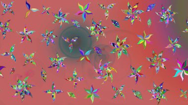 Güzel, parlak, pürüzsüz kumaş, tuval. Kıvırcık, parlak örgü. Desen, çizim, çiçek sınırı. Raster illüstrasyonu. Eski moda arka plan. Çiçeklerin çelengi.