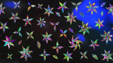 Çiçek. Taslak dekoratif arka plan, çiçek mandala. Gri renklerde. Raster illüstrasyonu.