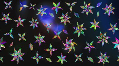 Raster stili kumaş deseni. Çiçekler suluboya çizim deseni.