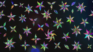 Küçük çiçekteki sevimli çiçek deseni. Tony 'nin kumaş kalıbını çiz. Raster illüstrasyonu. Modaya uygun kumaş deseni.