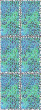 Renkli kelebeklerin kusursuz arka planı. Raster illüstrasyonu. Mavi ve yeşil renkli sanat kelebekleri. Koleksiyon Defteri için Resim.