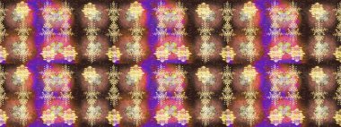 Kar tanesi renkli desen. Snowflakes desen. Raster kar taneleri arka plan. Renk arka plan üzerinde izole soyut kar taneleri ile düz tasarım. Raster illüstrasyon.