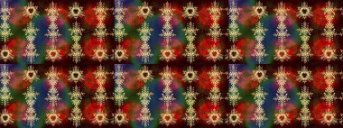 Şirin çiçek elementleri. Renkli Bahar Teması eskiz kalıbı. Raster illüstrasyonu. Düz Çiçek Elementleri Tasarımı. Çizim deseni Modaya uygun kumaş deseni.