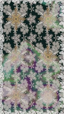 Gri ve mavi renkte çiçekler. Raster illüstrasyonunda kusursuz çiçek deseni.