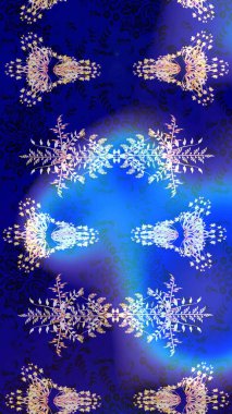 Mavi, mor ve nötr çiçekli eskiz deseni, suluboya çiçek deseni, güzel çiçek, duvar kağıdı, kart ya da kumaş için fayanslı. Raster - stok.